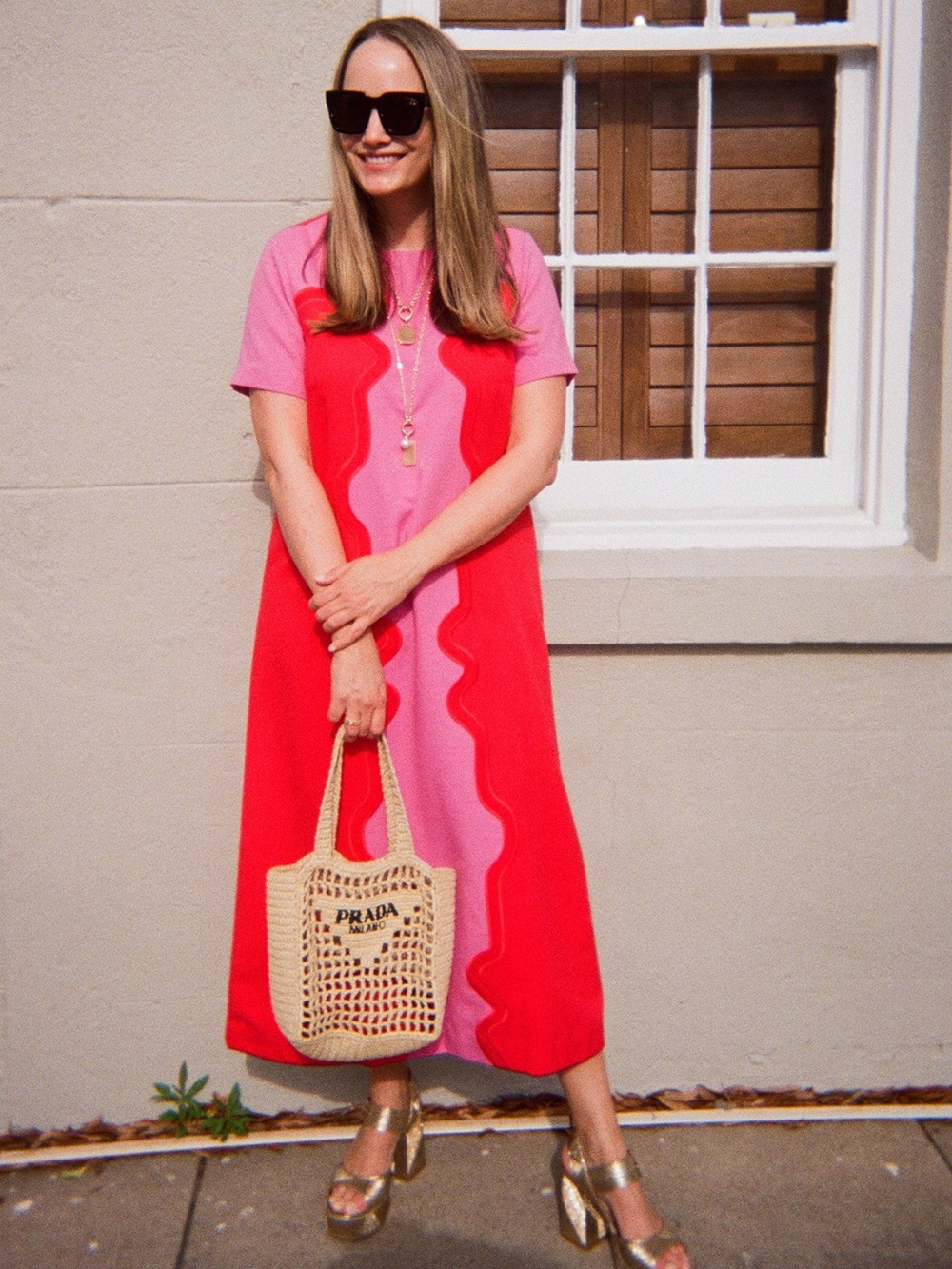 TUCKERNUCK James Embroidery Dress Poppy and Hot Pink NWOT Short Sleeve Women's M - Picture 15 of 15